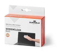 Durable SCREENCLEAN DUO Biodegradable Wet & Dry Screen Cleaning Wipes - Sachets for Phones, Laptops, TVs, iPads and Computers - 10 Pairs