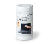 Durable Screenclean Box Wet Wipes Bio-degradable White (Pack of 100) 573602