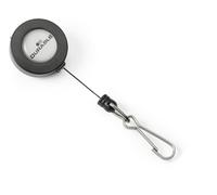 Durable Badge Reel Snap Fastener Charcoal (Pack of 10) 8221/58