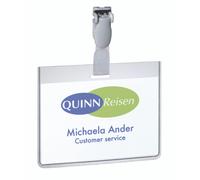 Durable Security Clip Badge 60x90mm (25)