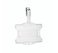 Durable Security Pass Holder with Clip 54x85mm Clear (Pack of 25) 8118/19