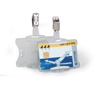 Durable Security Pass Holder with Clip 54x85mm Clear (Pack of 25) 8118/19