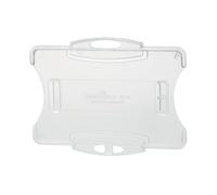 Durable Security Pass Plastic ID Card Holders for Lanyards Clear Pk of 10 891819