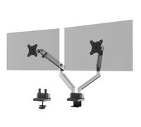 Durable SELECT PLUS Dual Arm Monitor Mount Desk Clamp for 2 Screens | 17 - 32"