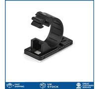 Durable Self Adhesive Cable Management Clips 12mm Bundle Diameter 100 Pack
