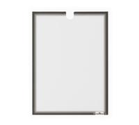 Durable Self Adhesive Easy-Insertion Info Pocket Signage - 5 Pack - A4 Grey Durable Grey 5 Pack