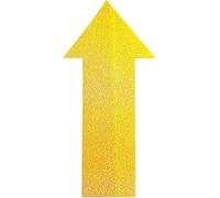 Durable Heavy Duty Adhesive Floor Marking Arrow Shape, 10 Pack, Yellow