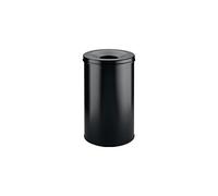 Durable Self-Extinguishing Metal Waste Bin Black 60 Litre Capacity - Stylish and Modern Finish - For Complete Safety In The Office, Warehouse, School, etc.