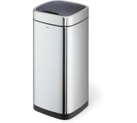 Durable Sensor Waste Bin No Touch Square 35 Litre Silver 342323