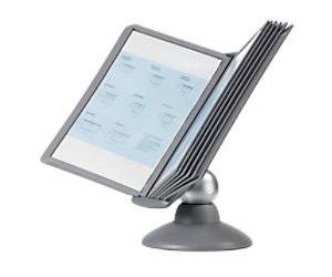 DURABLE Sherpa Display Panel System 10 Panels A4 Desk Mounted Plastic Silver