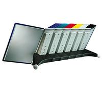 Durable Sherpa empty display panel desk extension unit, 10 panel capacity, EACH
