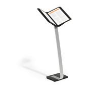 Durable SHERPA Pro 10 Aluminium Display Panel Floor Stand | A4 | Sliver