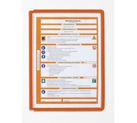 Durable SHERPA Replacement Display Panels | 5 Pack | A4 Orange