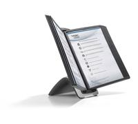 Durable SHERPA STYLE TABLE 10 Display Panel Desk Stand | 10 Panels | A4 Black