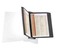 SHERPA STYLE Display Panel Wall Unit | 10 Panels in Black | Ideal for Storing and Display ing A4 Documents