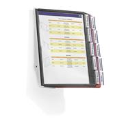 Durable SHERPA WALL 10 Display Panel Document Split Flap Index | A4 Colour Coded