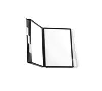 Durable SHERPA WALL 10 Display Panel Document Split Flap Index | A4 Black & Grey