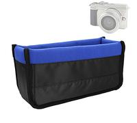 Durable Shockproof Camera Partition Bag Insert Case for DSLR Equipment Black Grey Blue Orange 12.6x6.3x3.94 Inch (Blue)