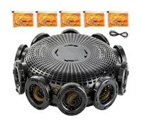 Durable Shrimp Trap, Portable Fishing Net Cage, 12x24 Inch Crawfish Catcher With Foldable Design, Strong Nylon Mesh Accessory, Retro Outdoor Gear With Compact Style, Lobster Crab Eel Catching For Pond