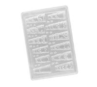 Durable Silicone Nails Art Mold for Resin Cream Rock Bows Designs Heavy Duty Food Grade Materials Projects Nails Art Silicone Mold