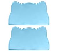 Durable silicone pet food mat with waterproof and non-slip surface for messy eaters. Practical to keep the floor house clean. Place mat for dogs and cats