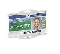 DURABLE Single Card Holder Without Clip 9.2 x 7 cm PS (Polystyrene) Grey Pack of 10
