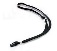 Durable Soft Neck Lanyards with Clip and Safety Release | 10 Pack | Black