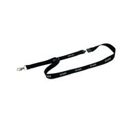 Durable Soft Textile STAFF Lanyard with Clip and Breakaway Black (Pack of 10) 823901