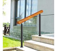 Durable Solid Wood Handrail for Outdoor Steps & Indoor Stairs Stylish Safety Railing Support for Kids Elderly & Garden Enhanced Stability & Safety
