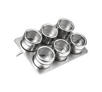 Durable Spice Jars Tray With Oblong Tray, Magnetic Spice Jars Tray For Kitchen, Durable Tray With Clear Lid