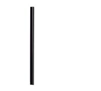 Durable Spin Bar A4, Pack of 50, Black, 6mm, Holds up to 30 Sheets | Binding Strip for Unpunched Documents, Holds up to 30 Sheets of A4, Contoured Edge, 297 x 13 x 6mm, Made in Germany
