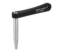 Durable Spoke Holder Tool for 1.0mm - 1.3mm Spokes, Aluminum Alloy Wheel Truing Accessory with Stainless Steel Jaw, Compatible with DT Swiss Nipple Wrenches for Bladed Spoke