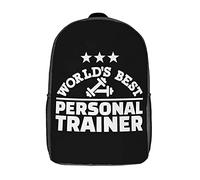 Durable Sports Bag Fitness Instructor Trainer School Backpack Polyester Daypack for Travel, Work, Camping, 42X32X14Cm