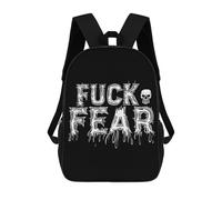 Durable Sports Bag Fuck Fear Schools Backpack Colorful Book Bags for Work, Camping, Travel, 42X32X14Cm