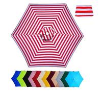 Durable Square Patio Umbrella Replacement Canopy - Water-Resistant Parasol Top Cover for Outdoor Garden, Beach & Pool - Universal Fit Cantilever Umbrella Cloth