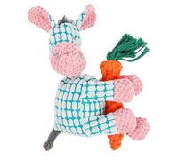 Durable Squeaky Plush Dog Toys for Aggressive Chewers, Bite Resistant Interactive Chew Toys with Sound for Small Medium Dogs, Teeth Cleaning Puppy Teething Toy, Dog Gifts