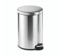Durable Ssteel Pedal Bin Round 20L