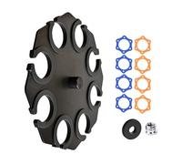 Durable Stage Multi Mic Holder Microphone Tray features an anti-slip pad for secure & neat storage up to 8 mics