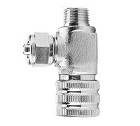 Durable Stainless Steel Aquarium System CO2 Regulator and Micro-Needle Valve for Fish Tank Oxygen Control (Single-head fine-tuning valve (connected to meter))