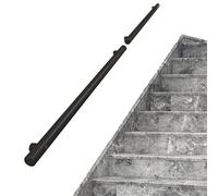 Durable Stainless Steel Black Grab Rail Outdoor Handrail Support Kit for Stairs Balcony & Bathroom Size Options: 80cm 1m 150cm 180cm 2m 280cm 360cm (10ft/300cm)