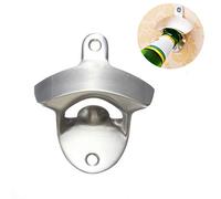Durable Stainless Steel Bottle Opener,Wall Mounted Silver Opener,for Bartender Cafe Bar Restaurant,Club Supplies