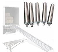 Durable Stainless Steel Conveyor Rollers 40"-4" for Industrial Use Gravity Transmission Replacement 5-Pack (Dia 1.5"/38MM Length 15.7"/400MM)