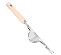 Durable Stainless Steel Fork Sturdy Weeding Tool, Gardening Tools, Wooden Handle Portable Weed Removal for Gardening Gardener Garden