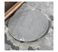 Durable Stainless Steel Round Manhole Cover & Frame, Invisible Septic Tank Lid, Recessed Yard Sewage Basin Cover, 29.5in (75cm) - Stylish Outdoor/Indoor Solution