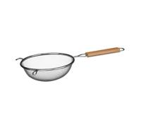 Premier Housewares Sieve with Wooden Handle, 16 cm - Stainless Steel