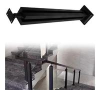 Durable Stainless Steel Square Stair Baluster Posts - 80cm Indoor Railing Kits for Atrium Dividers, Stylish Black Gold Silver Metal for Home Safety & Modern Decor