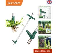Durable Stand-Up Weeder Tool with Foot Pedal - Minimize Lawn Maintenance Effort