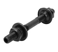 Durable Steel Axles, Black Hollow Hub Shaft Front and Rear Axle Kit,Quick Release Wheel Hub Axle, Bike Hubs Shaft for Mountain Bike (Front axis)