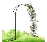 Durable Steel Garden ArchHighQuality Trellis for Climbing Plants & Roses Removable Base Elegant Outdoor Pergola Decoration (L180xH220CM)