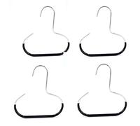 Durable Steel Hangers: Maximize Closet Space with Versatile Storage, Multifunctional Steel Hangers, for Scarves, Bra (4pcs-Black)